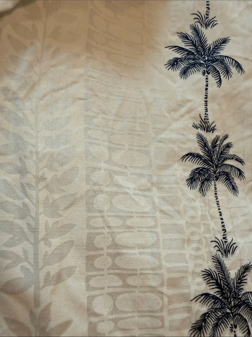 Pacific Legend Cream Short-Sleeve Palm-Print Camp Shirt - Picture 5 of 5